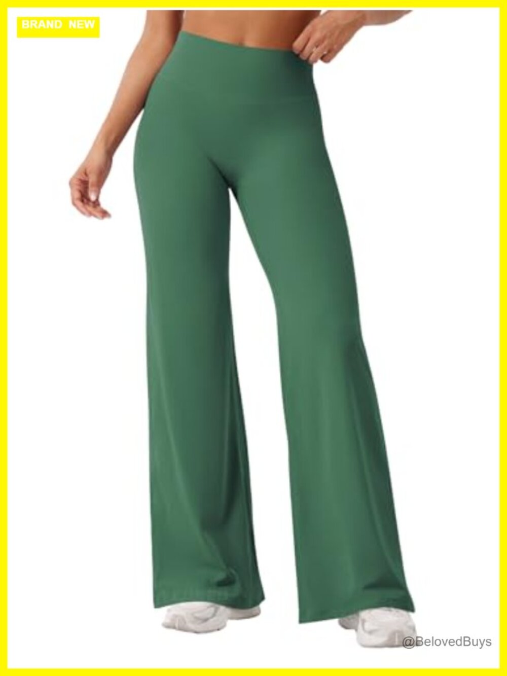 Women's High Waist Straight Leg Yoga Workout Leggings